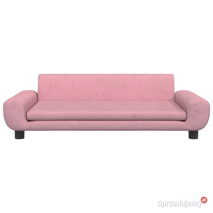 Sofa dzieci różowa 100x54x33 aksamit WM3196382 Warszawa sprzedam