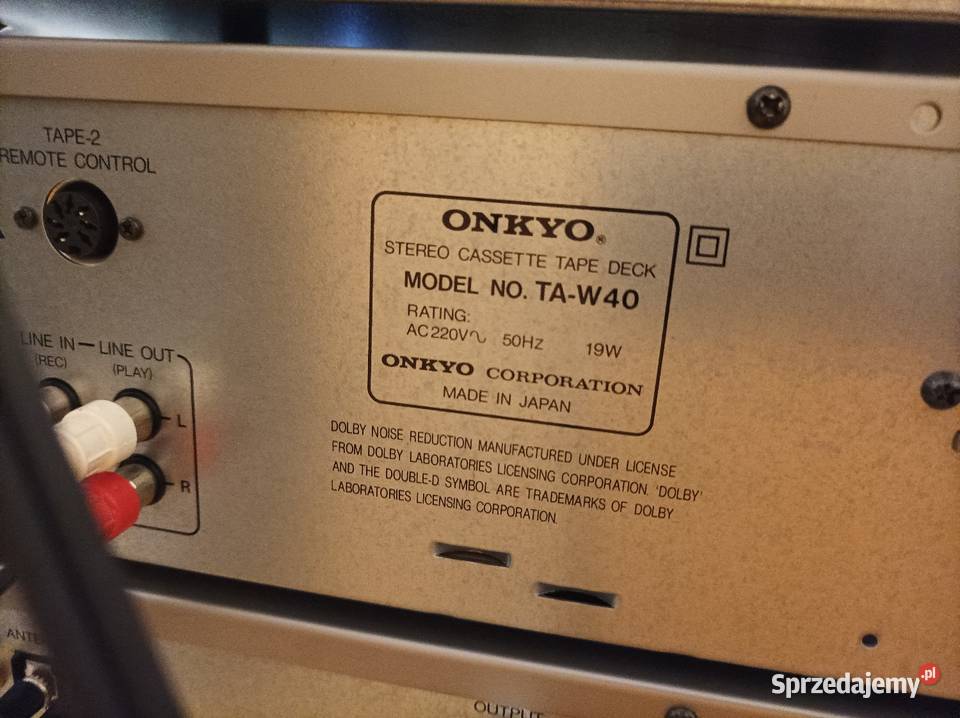 Onkyo 3 segment stan bez kolumn i CD