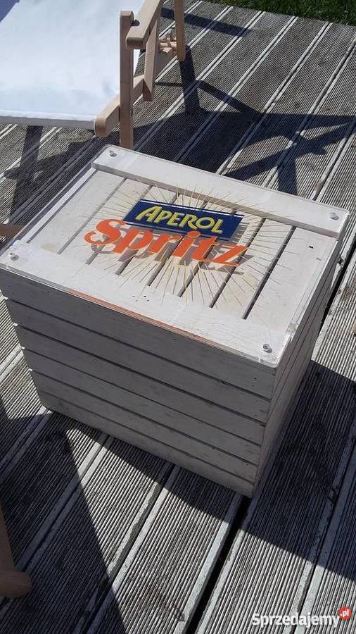 Leżak drewniany plażowy ogrodowy Aperol Spritz Toruń