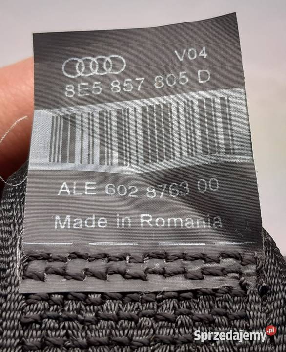 PAS BEZPIECZEŃSTWA TYŁ AUDI A4 B6 B7 8E5857805D