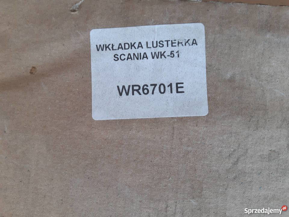 Wkład lustra głównego SCANIA 4 podgrzewane L P kujawsko-pomorskie Koronowo