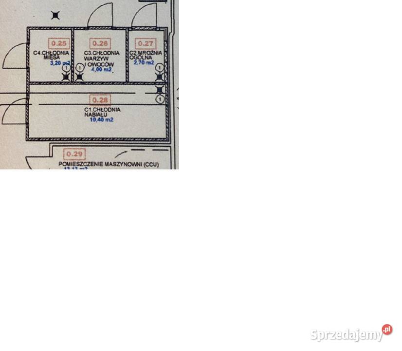 KOMORA CHŁODNICZA NABIAŁMIĘSO OWOCE Biznes i Przemysł sprzedam