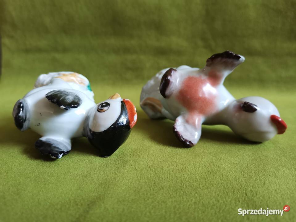 Stare figurki porcelanowe Kurczak 2 sztuki Porcelana i szkło Katowice