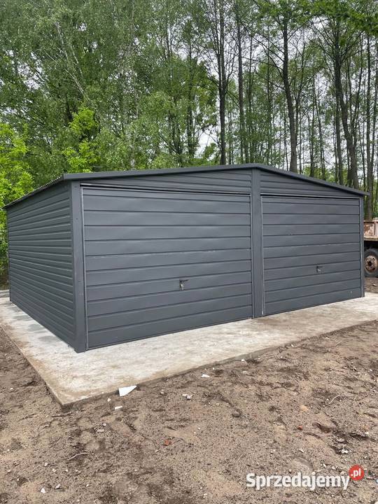 Garaż blaszany 6x5 GRAFIT Nieruchomości Namysłów