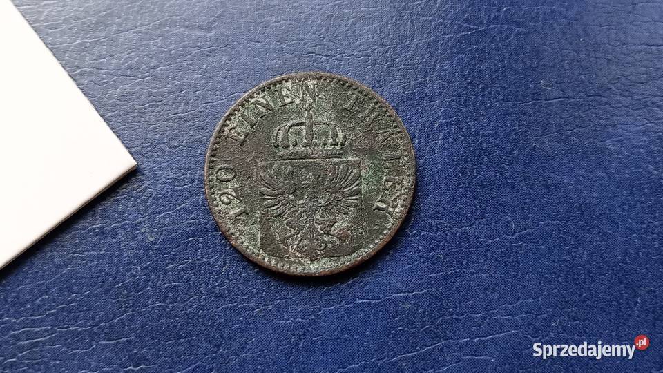 Stare monety 3 fenigi 1868 B Niemcy Lesko