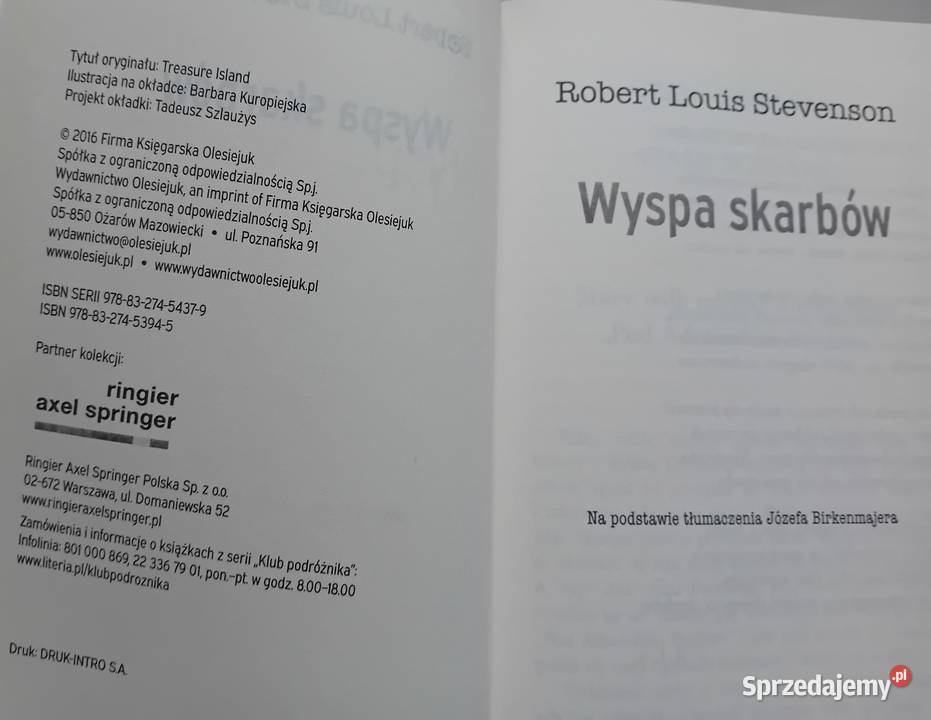 Robert Louis Stevenson Wyspa skarbów Wydawn Koźminek