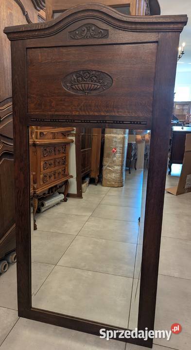 ładne dębowe lustro secesyjnesklep Dąbrowa Dąbrowa Górnicza