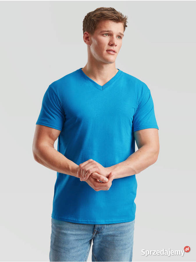 T shirt koszulka V neck w serek biała Fruit Of mazowieckie Warszawa sprzedam
