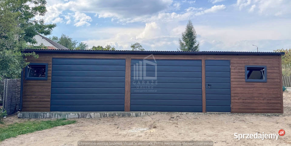 Garaż blaszany 10x3m 2x brama drzwi 2x okno Toruń