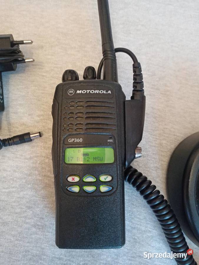 Motorola GP 300 VHF z ładowarką Straż Pogotowie Gorzów Wielkopolski