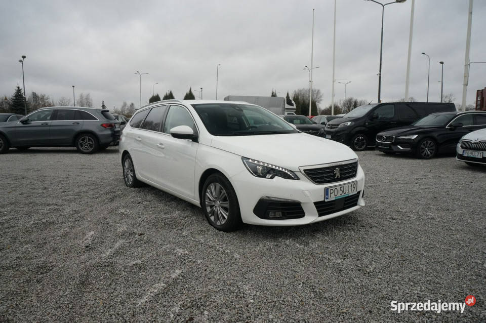 Peugeot 308 15 BlueHDi130 Allure Pack Salon Fvat asystent pasa ruchu wielkopolskie Poznań