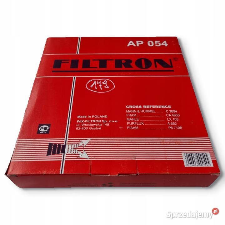 FILTR POWIETRZA Filtron AP 054 AP054 Nissan osobowe Chełm