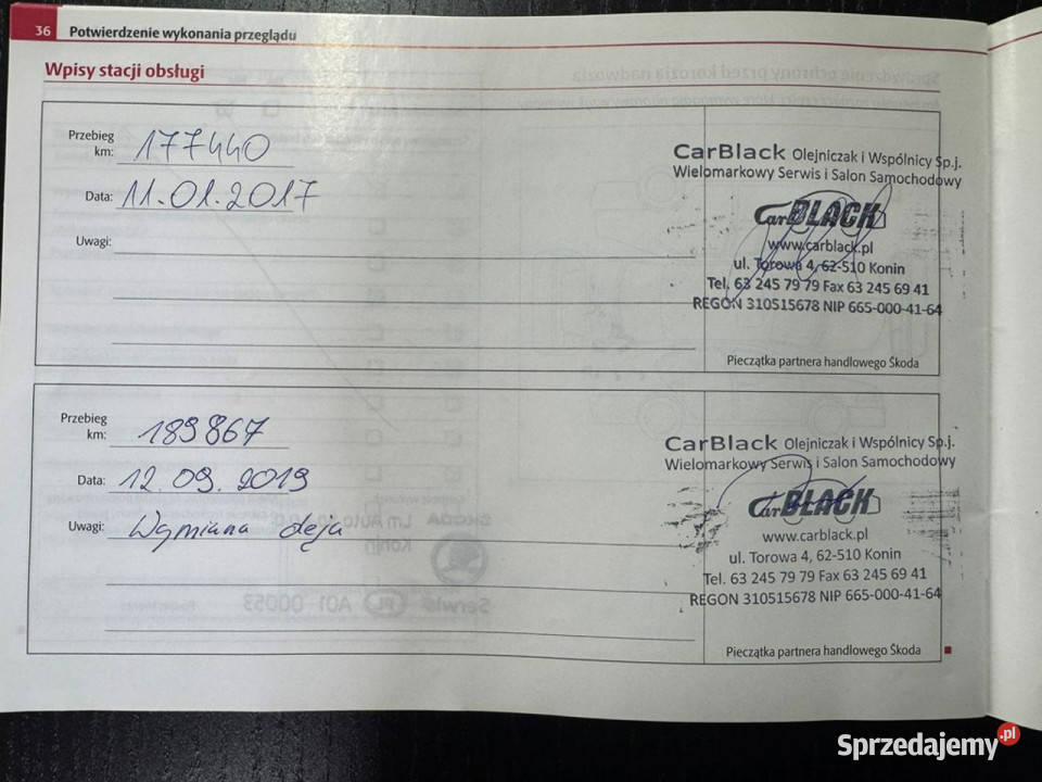 koda Octavia Pisemna Gwarancja 12 miesięcy II wspomaganie kierownicy sprzedam