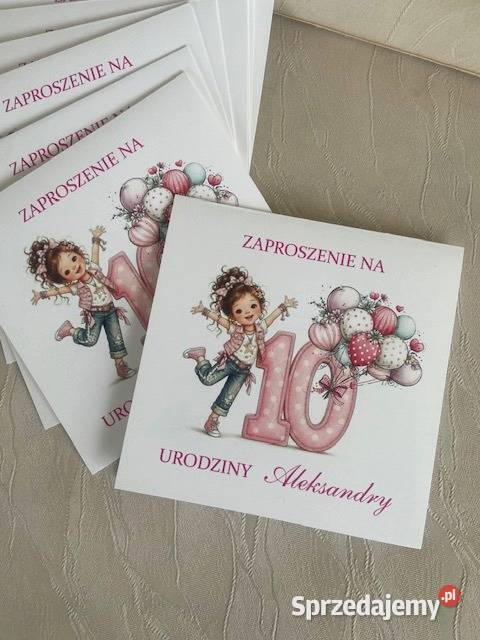 Zaproszenia na chrzest komunięurodziny Łuków
