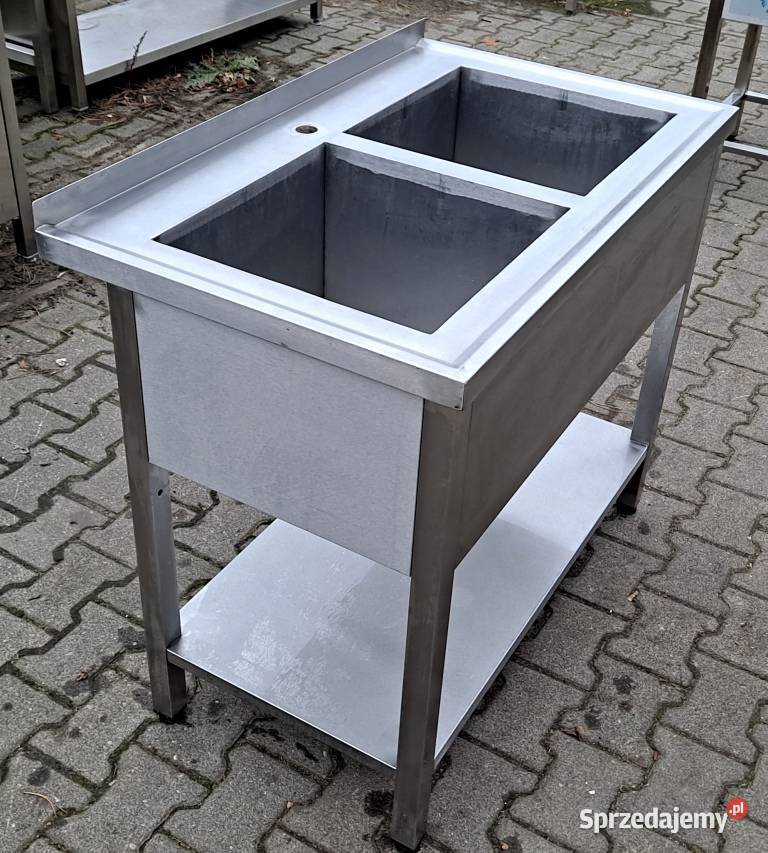 Zlew Basen 2 komorowy z Półką 1006085 M1248 N