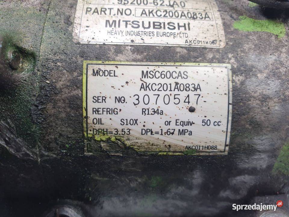 SPRĘŻARKA KLIMATYZACJI DAIHATSU SIRION Lipno