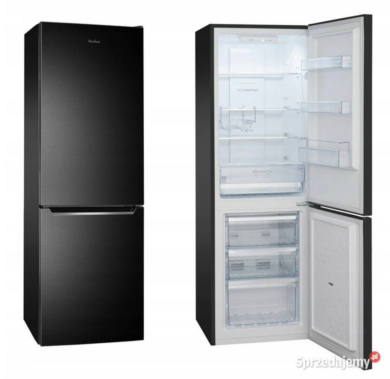 Lodówka AMICA FK26954FTHAA 170 Czarny inox Total Balice