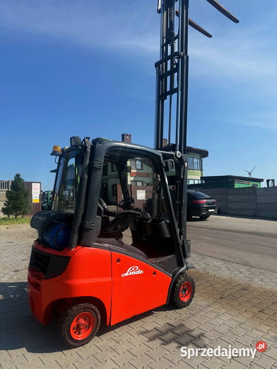 wózek widłowy LINDE H16 LPG Triplex 460m przesuw łódzkie Działoszyn