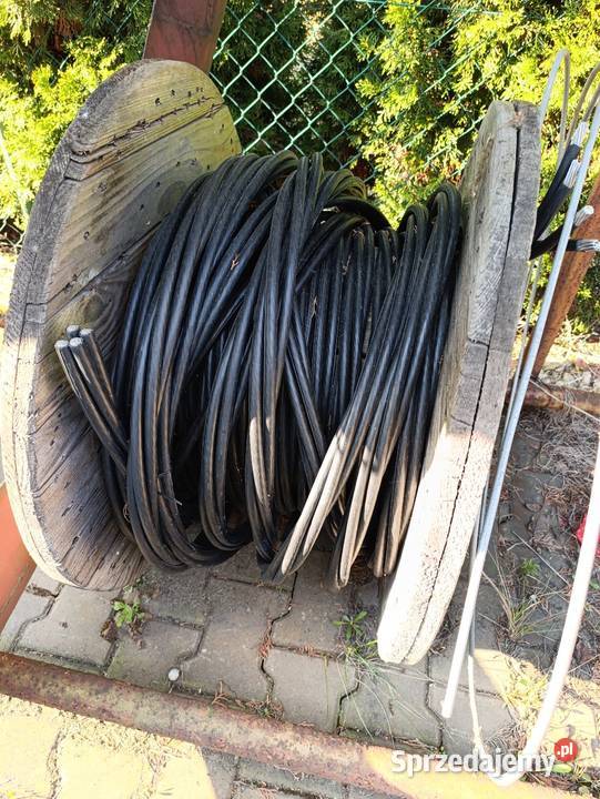 Kabel napowietrzna aluminiowy 4 żyły śląskie Czarny Las