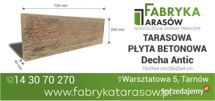 Drewno betonowe deska betonowa płyta tarasowa Budowa Kraków