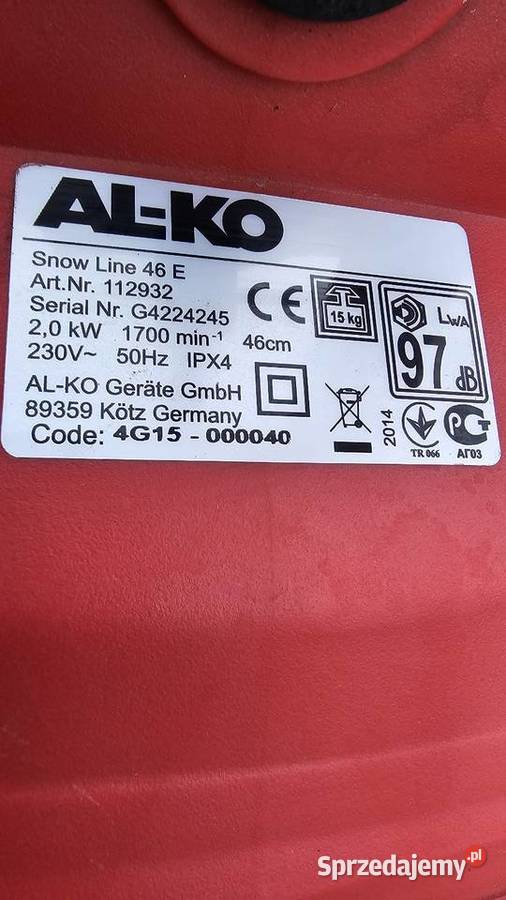 Odsniezarka Alko elektryczna świętokrzyskie Ostrowiec Świętokrzyski