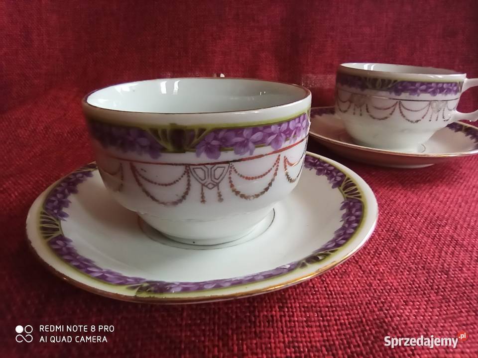 Filiżanka z fiołkami Syg numeryczna 404 Gdańsk