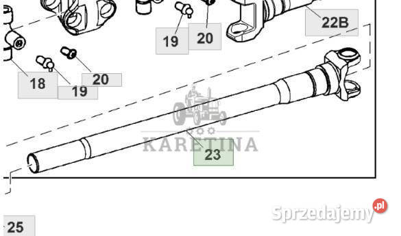 John Deere 7830 John Deere Przegub uniwersalny z Jastrzębniki