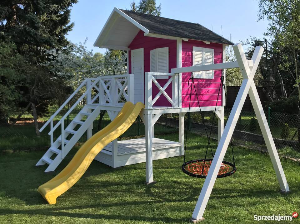 Plac zabaw, drewniany domek, małpi gaj Warszawa ...
