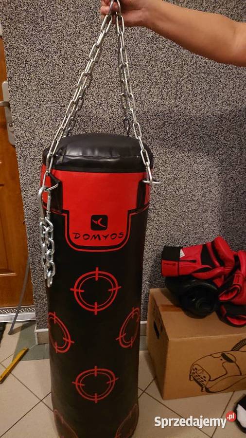 Worek bokserski rękawice 4kask