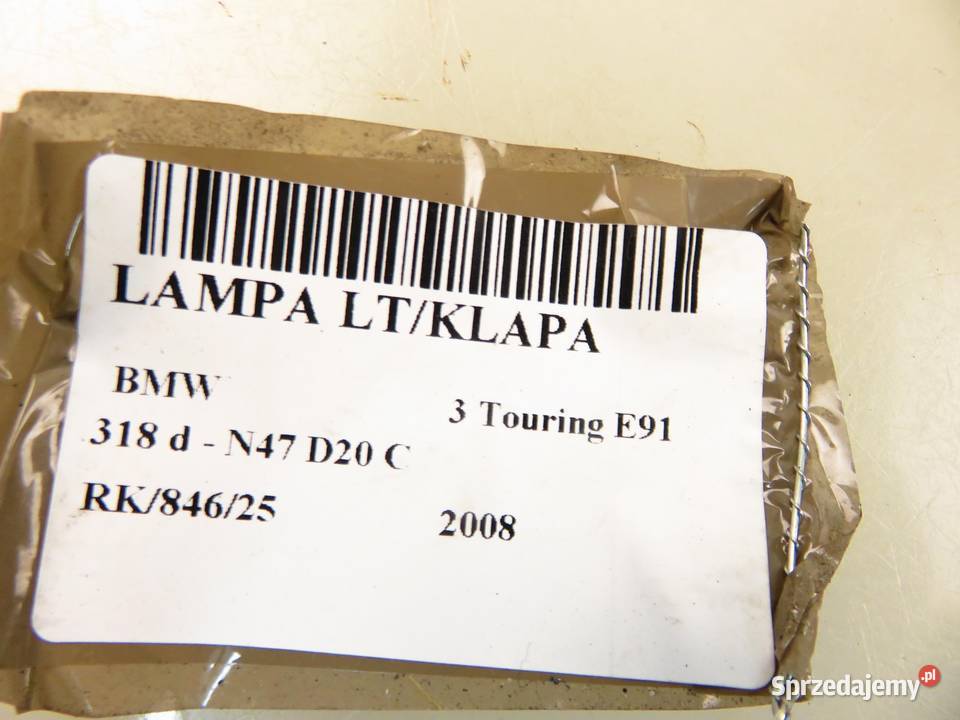 LAMPA LEWA TYLNA KLAPA BMW 3 Touring E91 7154161
