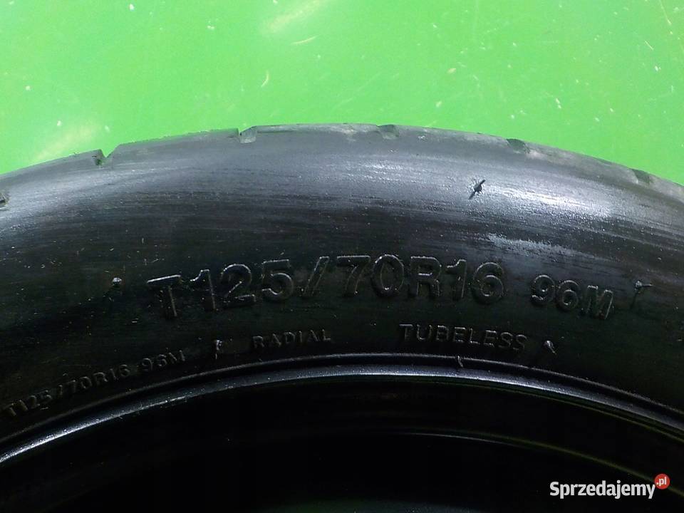 AUDI A3 8P GOLF V kolo dojazdowe 1257016 5X112 stalowe