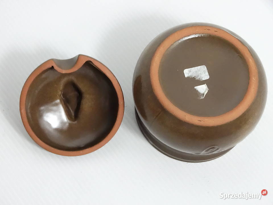 Ceramiczny pojemnik na miód z pszczołą Honig lubelskie Biłgoraj