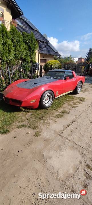Chevrolet Corvette C3 1980 do renowacji z USA czerwony Pruszcz Gdański