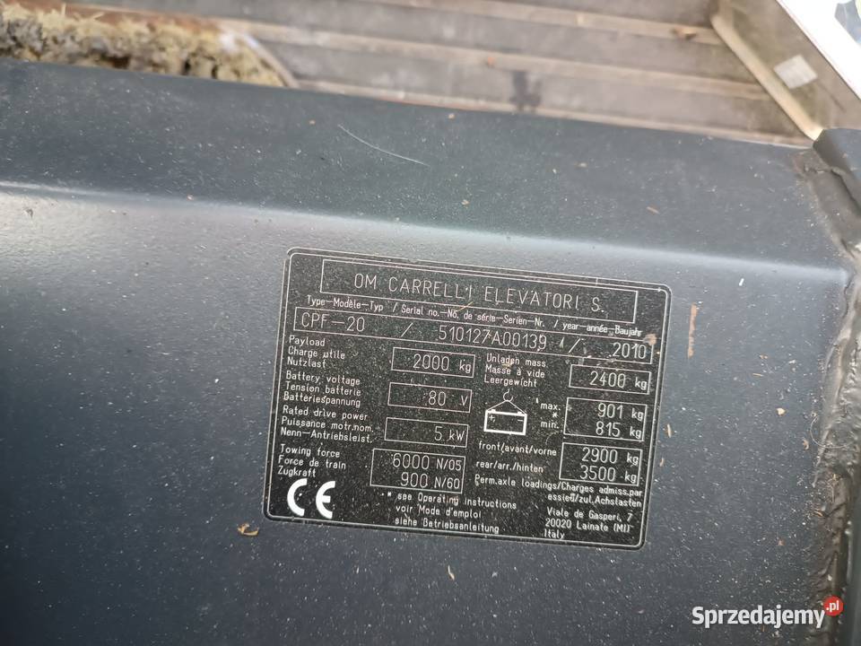 Carrelli Elevatori CPF20 Sprowadzony ELEKTRYK Osiek