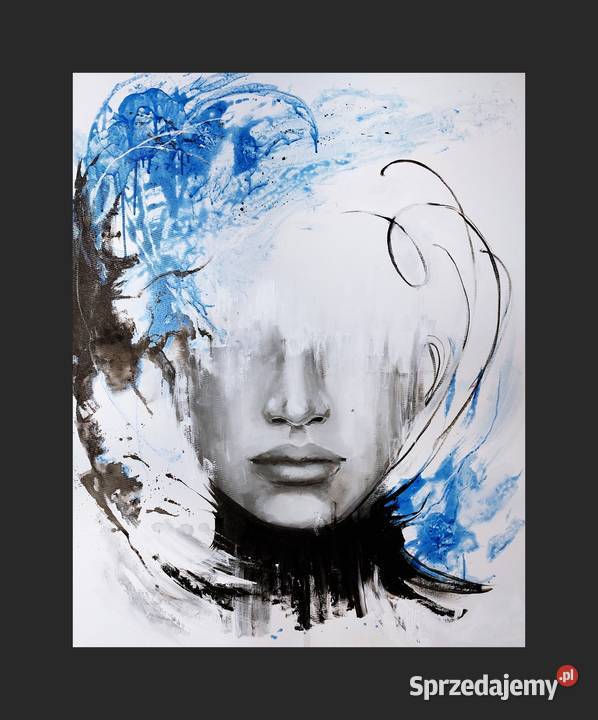 Kobieta portret abstrakcja nowoczesny obraz Warszawa