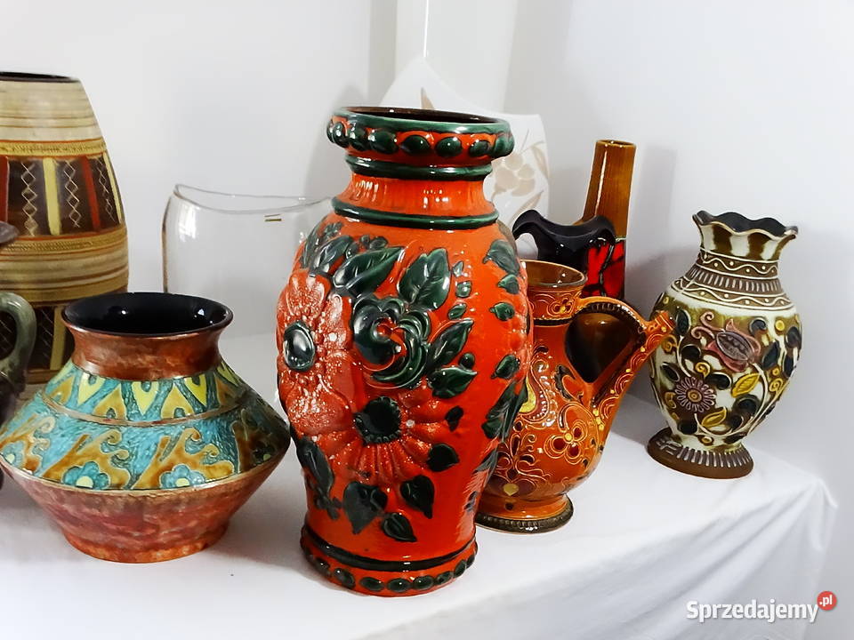 Wazony flakony dzbany naczynia na kwiaty Biłgoraj