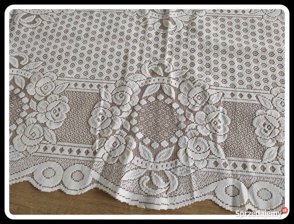 Obrus obrusik serweta koronkowa kwiaty 115 x 53 Płock