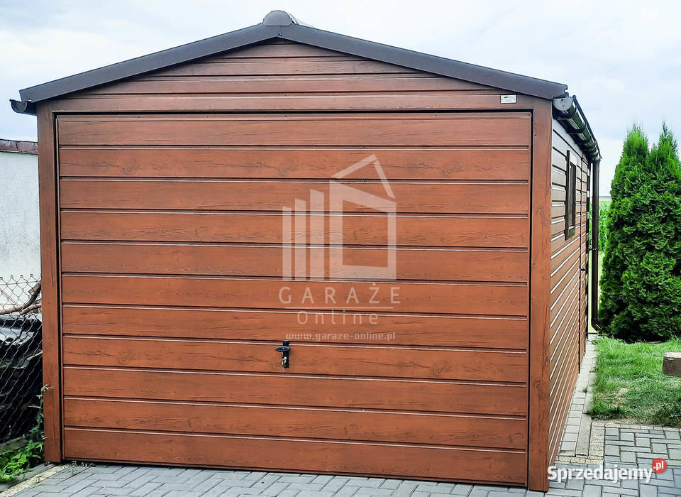 GARAŻ BLASZANY 3m x 5m dwuspad Brama okno drzwi Wrocław