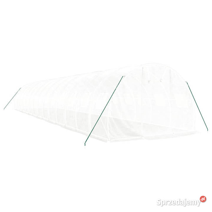 Szklarnia ze stalową ramą biała 42 m 14x3x2 m Warszawa