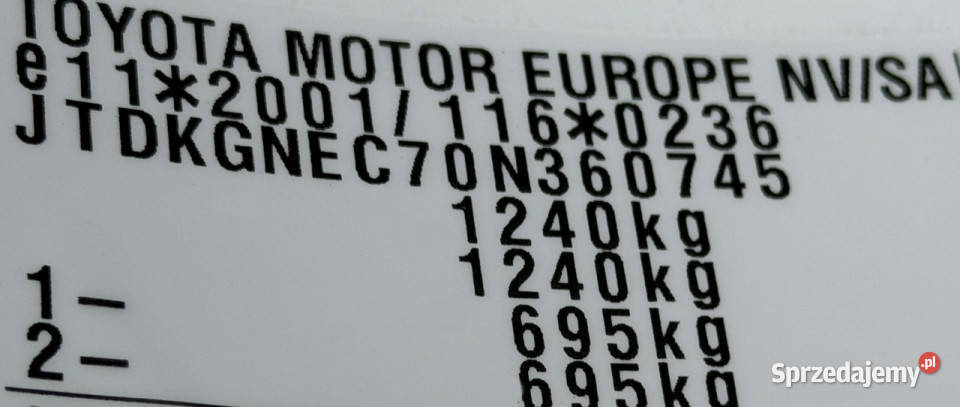 Toyota Aygo Benzyna Salon Polska Zarejestrowany Elbląg