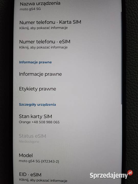 Smartfon Motorola g54 5G Kłobuck