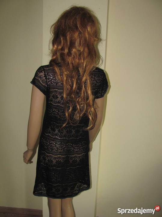 Koronkowa tunika czarna elegancka sexy LENEV lubelskie Zamość sprzedam