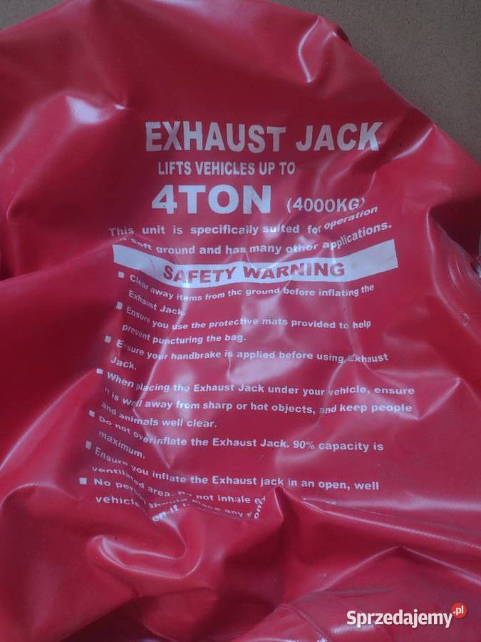 Podnośnik AIR JACK na spaliny powietrze 4T 80 Pozostałe Stargard
