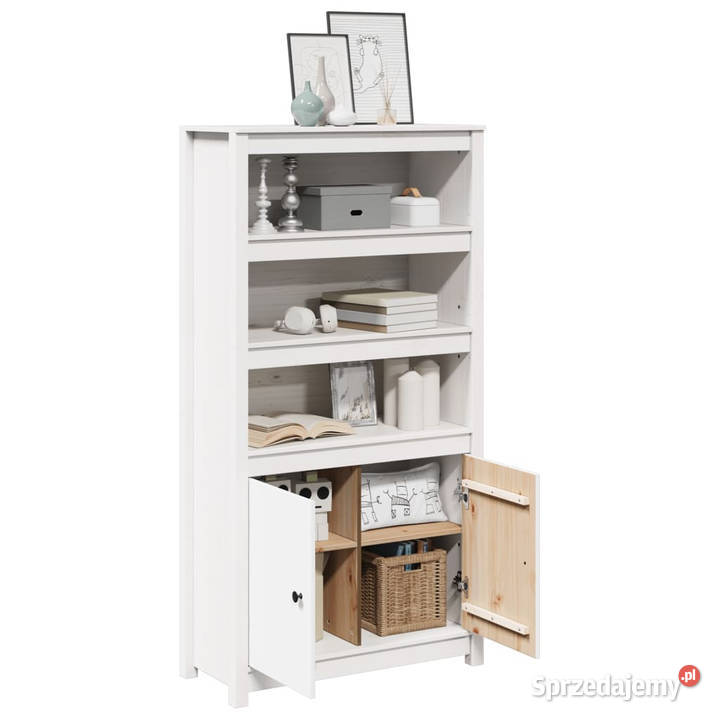 Szafka biała 80x35x154 lite drewno sosnowe Warszawa sprzedam