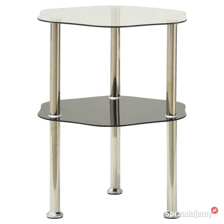 vidaXL 2poziomowy stolik 38x38x50 przezroczyste Warszawa