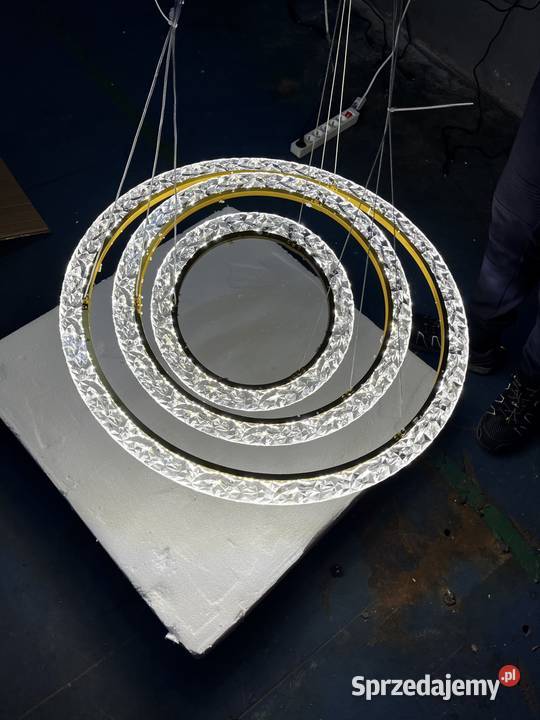 Lampa wiszaca 3 pierscienie nowoczesny design Oświetlenie Wrocław