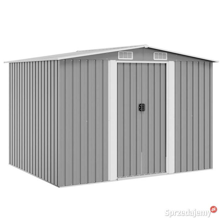 vidaXL Szopa ogrodowa metal zieleń 257x205x178