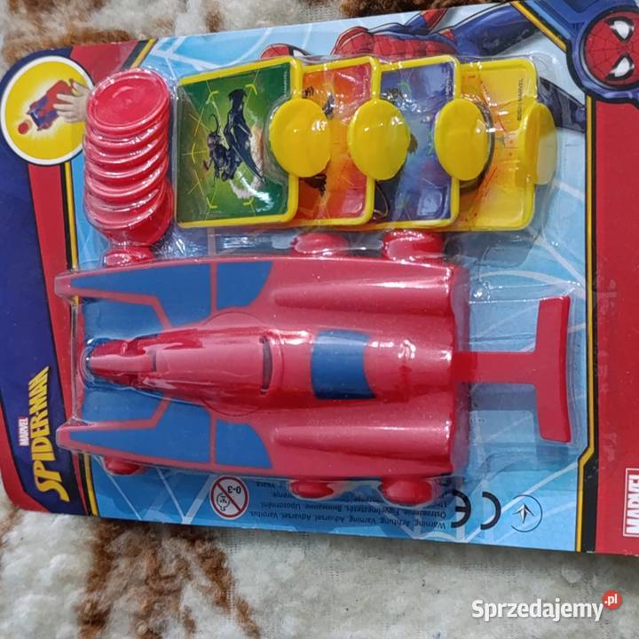 zabawkowa wyrzutnia dysków i kart z serii Marvel Pozostałe Poznań sprzedam