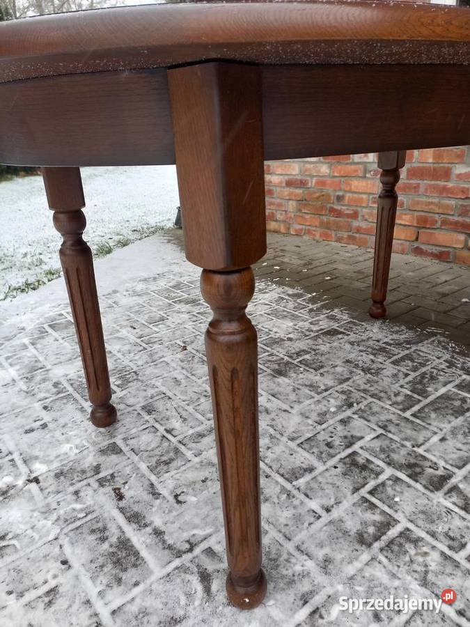 Stół dębowy owalny masywny holenderski 653 Gawroniec