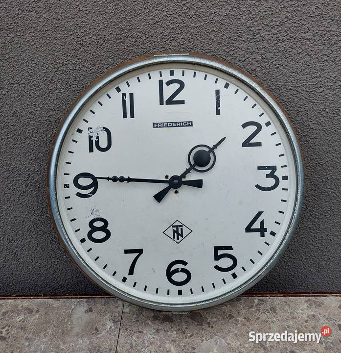Q28 Stary zegar wtórny TN Tele Norma mechanizm Tczew